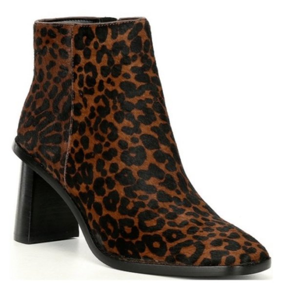 Gibson & Latimer Vina Booties Size 6 Leopard Print - Picture 1 of 11
